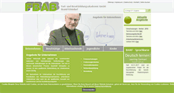 Desktop Screenshot of fbab-bildung.de