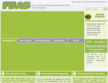 Tablet Screenshot of fbab-bildung.de